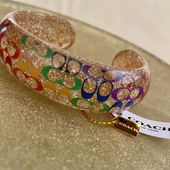 Coach Rainbow Signature Cuff, part of Coach Pride Collection - Picture 6 of 11